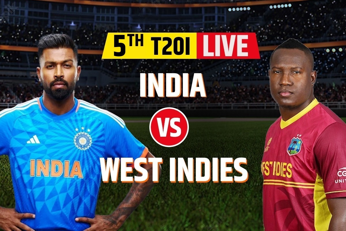 LIVE UPDATES | Ind vs WI, 5th T20I Score: Pooran Departs, King-Hope Hold Key